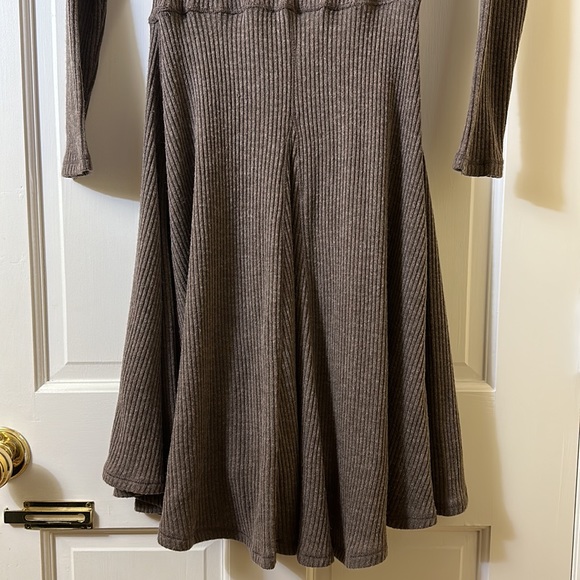 Matty M Cold Shoulder High Low Sweater Dress - Picture 7 of 8
